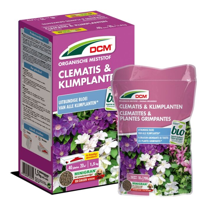 Meststof Clematis & Klimplanten 0.75kg - DCM Meststof Clematis & Klimplanten 0.75kg - DCM