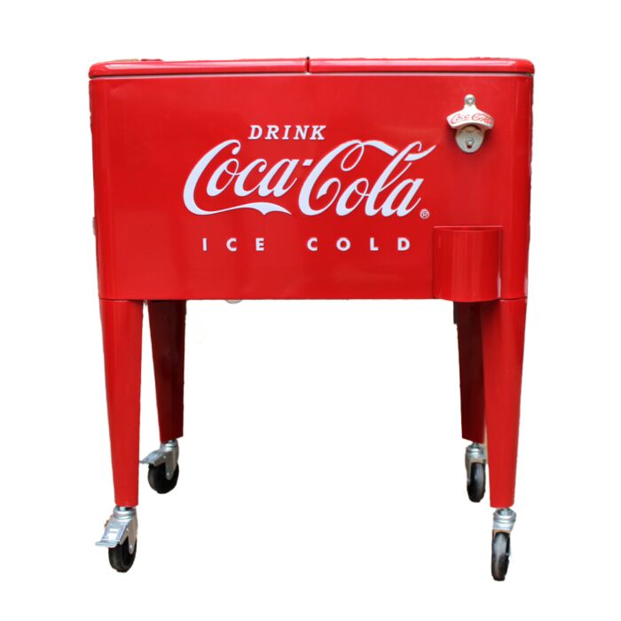 Retro cooler rood Coca-Cola 71 cm
