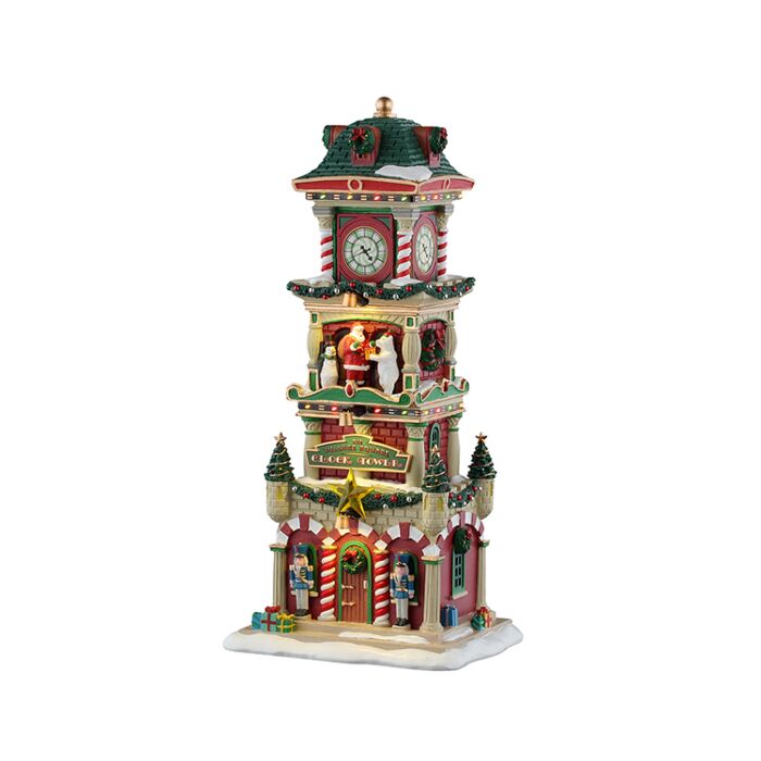 Lemax The Village Square Clock Tower, B/O (4.5V)